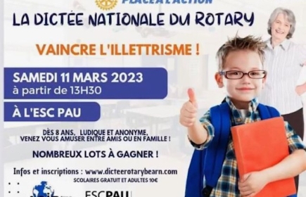 Les Rotary Club du Béarn démontrent leur implication dans la lutte contre l'illettrisme.