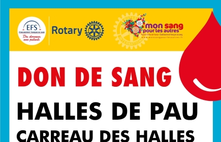 La grande collecte de sang annuelle « Mon Sang Pour Les Autres » revient au Carreau des Halles de Pau