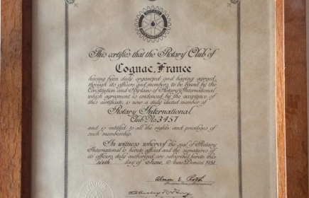 Charte du Rotary club de Cognac
